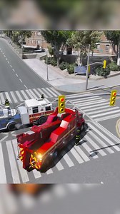 FDNY Heavy Wrecker Towing The Biggest Fire Truck in GTA 5! | Ace2k7