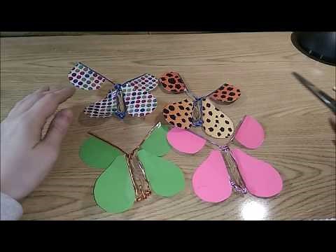 MARIPOSA VOLADORA DIY FÁCIL