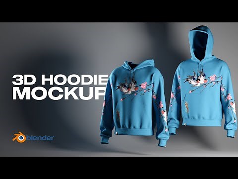 3D Hoodie Mockup - Blender Tutorial