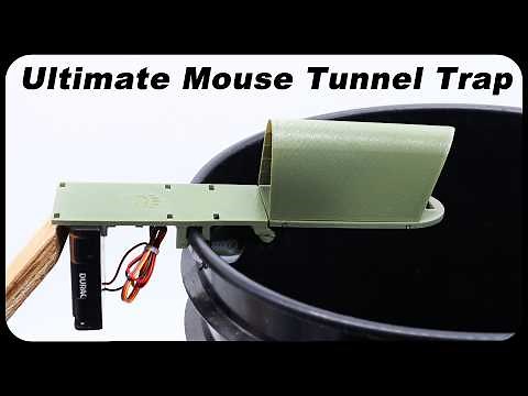 The New Ultimate Mouse Tunnel Trap Is Awesome! 3D Printed Mouse Trap. Mousetrap Monday