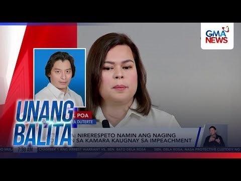 Panayam kay Atty. Michael Poa, Abogado ni VPSD (May 12, 2026) | Unang Balita