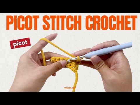 Picot Stitch Crochet - Easiest Beginner Tutorial