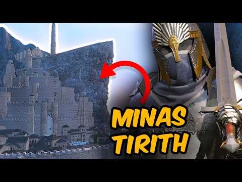 Massive Siege of Minas Tirith | Bannerlord Lord of the Rings Mod Online Battle