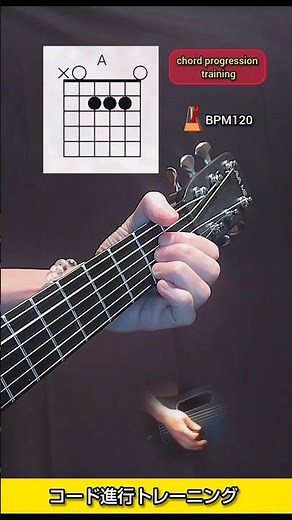 ギター 基本コード進行とリズムトレーニング練習 #guitarchords #guitar