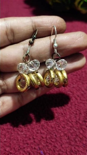 crystal beads earing ❤️❤️#diy #craftwithneha1 #handmade #shortvideo #earrings