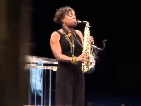 Gospel Saxophonist Angella Christie @ Crenshaw Christian Center during NBA ALL-STAR WEEKEND in LA