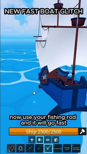 BROKEN Boat Glitch in Blox Fruits! #bloxfruits #roblox #shorts