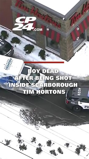 A teenage boy is dead after being shot inside a Tim Hortons in Scarborough on Thursday afternoon. Emergency crews were called to the area of Lawrence Avenue East and Bellamy Road North shortly after 4 p.m. According to Toronto paramedics, the teen was in life-threatening condition when he was transported to the hospital. He was pronounced dead shortly after. His identity has not been released and police would not say his exact age. #toronto #crime #news
