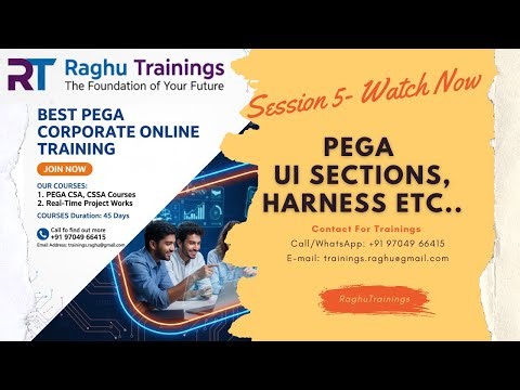 Pega UI Sections | Harness | Pega Trainings | PEGA CSA | PEGA CSSA | Pega Tutorials for Beginners