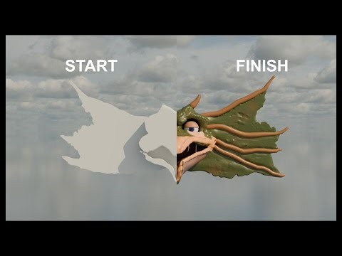 The making of the big billabong bunyip model