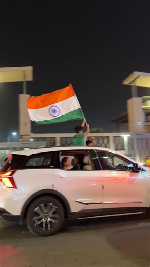 Massive Flag Rally in Ahmedabad Streets 🇮🇳 #Ahmedabad #FlagRally #IndiaWin