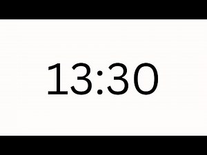 13 Minutes 30 Seconds countdown Timer - 5 Second Beep at the end