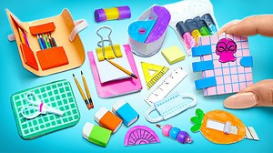 Making Mini School Supplies In Easy Way
