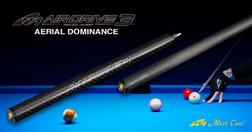 31K views · 228 reactions | MEZZ “AIRDRIVE 3” AERIAL DOMINANCE Unleash your game-changing potential with the Mezz Airdrive 3, featuring innovative jump cue technology for superior power and precision. Engineered with a full-carbon construction and a specially designed taper, coupled with the Tsubasa tip and D2 joint system, it delivers unmatched performance and versatility for elevating your gameplay to new heights. | Mezz Cues | Facebook
