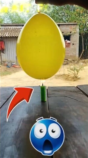 Balloon on Fire? 😳 Science Experiment #shorts