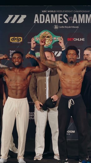 INTENSE FINAL FACE OFF: Adames Vs Williams: WBC World 160lbs Title 🔥