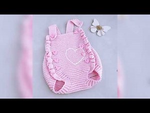 Easy baby boy overalls / shortalls / romper / shortie for 1-12 months by Crochet for Baby