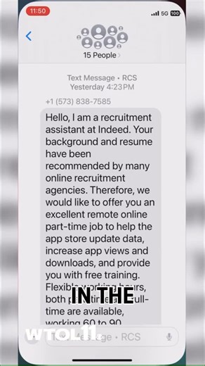 Job scams are exploding - and they’re hitting your phone. In 2025 alone, over 235,000 text message scams have been reported in the U.S., racking up $342 million in losses. But the most dangerous trend? Fake job offers. Experts say with more people desperate for a better income, scammers are pouncing by pretending to be recruiters from big-name companies and asking for personal info. #JobScams #TextScams #ConsumerAlert #FTCTips #Scam | WTOL 11 | Facebook