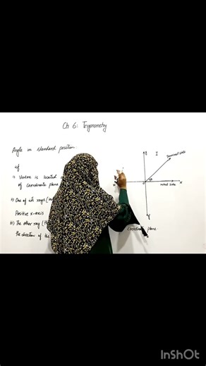 Angle in standard position #class9math #basicproblems #shorts
