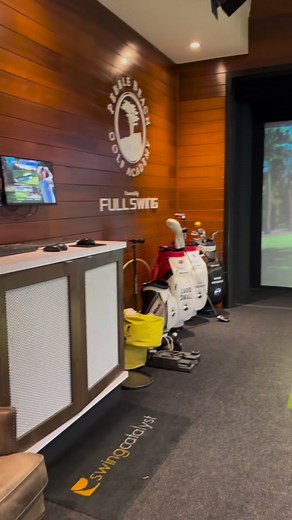 Elevate your game with the same technology trusted by the pros. Our simulators at Pebble Beach Golf Academy bring the precision of Full Swing to the iconic backdrop of Pebble Beach, merging innovation and tradition. Head into your simulator or stop by your favorite Full Swing Simulator commercial location to play the iconic Pebble Beach any day of the week. | Full Swing