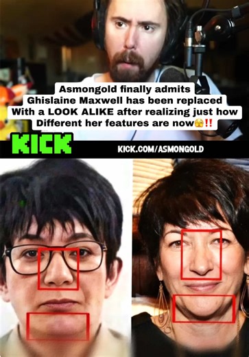 Asmongold finally admits Ghislaine Maxwell has been swapped out with a look alike after realizing just how different her features are now🫣‼️ #asmongold #ghislainemaxwell #jeffreyepstein #epsteinfiles #fyp