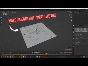 how to make objects crumble in blender beginner tutorial