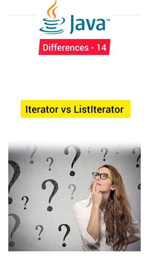 Coding_Lyf on Instagram: "Iterator vs ListIterator . . . . . . . . . . . . . [Java, Coding , Interview , Software Engineer, Programming , Interview questions, Developer, Software developer, Javascript, Inheritance] . . #java #javacoding #javadeveloper #javaprogramming #coding #interviewquestions #javainterviewquestions #btech #freshers #softwareengineer #programmer #programming #codingquestions #fyp #igreach #instagramgrowth #instagramhacks #trending #viral #coder #interview #interviewtips #fyp 