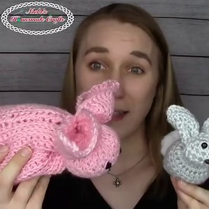 Learn how to Crochet a Bunny from a Square easily! Perfect for a beginner or someone who needs a quick & cute project --> https://www.nickishomemadecrafts.com/crochet-bunny-square/ | Crochet Patterns & Tutorials by Nicki's Homemade Crafts