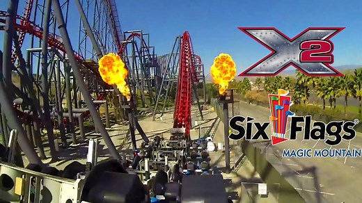 220K views · 2.4K reactions | Today we are riding X2 at Six Flags Magic Mountain! Who wishes they could be riding with us? | Theme Park Review | Facebook