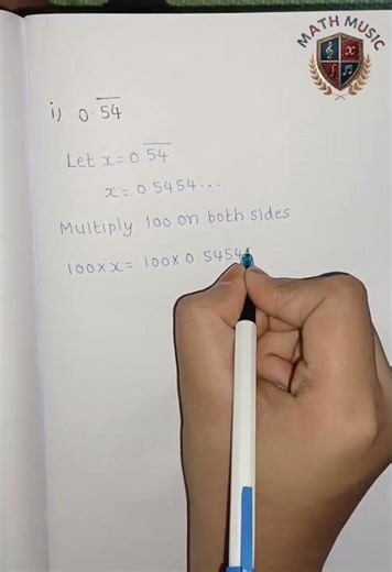 Converting Non terminating recurring decimal to Rational number📚🖋