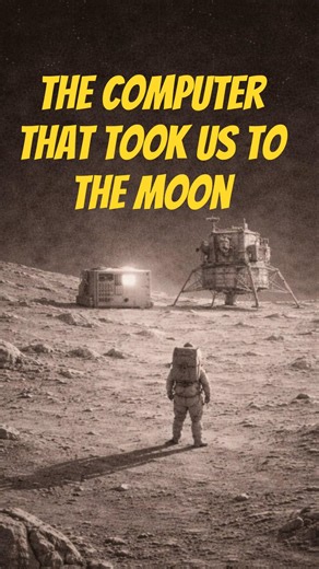Computer WEAKER than a CALCULATOR took us to the MOON #space #science #tech #shorts