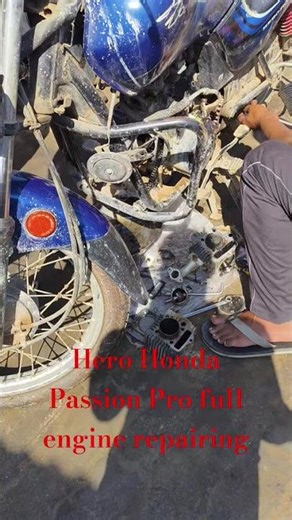 Hero Honda Passion Pro ful engine repairing #vairalvideo #shorts