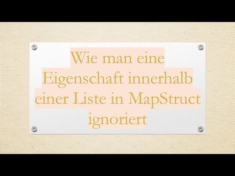 Wie man eine Eigenschaft innerhalb einer Liste in MapStruct ignoriert