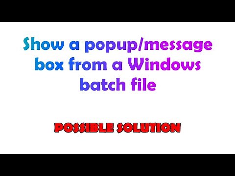 Show a popup/message box from a Windows batch file