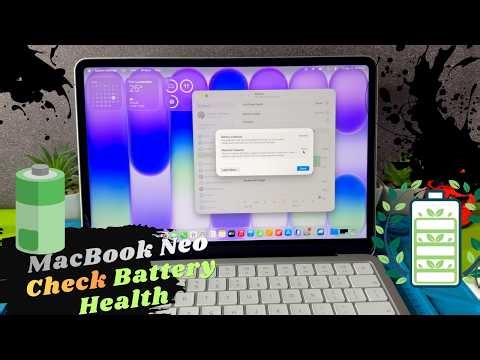 MacBook Neo Check Battery Health