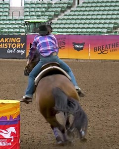 Hayle Gibson and Rdc Dancing To The Lead claim the top spot for the Xtreme Million! Burnsevents.com | Xtreme Barrel Race