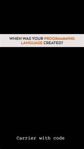 🔥 Your Favorite Programming Language Is Older Than You Think! 😱💻#shortsfeed#shorts#trending#viral