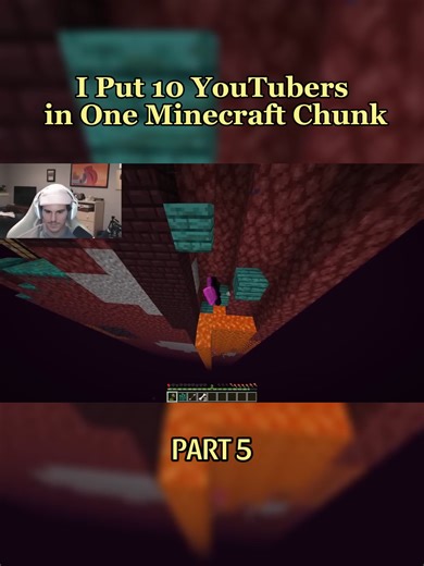 I Put 10 YouTubers in One Minecraft Chunk [PART 5] #minecraft #new #video #gaming #xyzbca