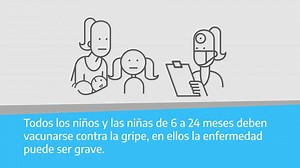 Calendario Nacional de Vacunación Todos los niños y niñas de 6 a 24 meses deben vacunarse contra la gripe. Es importante aprovechar para vacunarlos también contra el sarampión. Consultá en tu jurisdicción lugares, días y horarios para la vacunación. info: https://www.argentina.gob.ar/salud/vacunas | Ministerio de Salud de la Nación 2019-2023