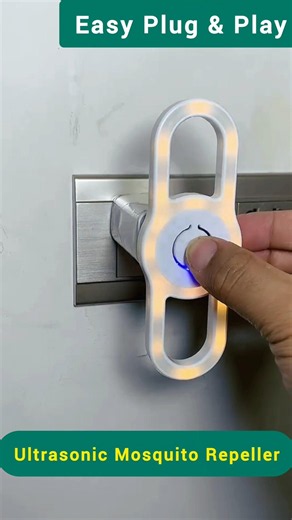 USB Ultrasonic Mosquito Repeller with LED Night Light | Smart Bug Repellent Gadget #shorts