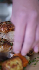 6K views · 43 reactions | A Ninja Sunday Roast in 20 seconds using the SYNC setting  Who makes the best roast in your group? And which part of the roast can you not go without? Ours has to be Yorkshires.  @jamesbrooksco | Ninja Kitchen UK | Facebook