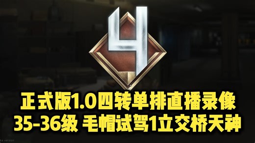 【ThreeeX-正式版1.0四转单排直播录像】35-36级 毛帽杀人试驾1立交桥天神！