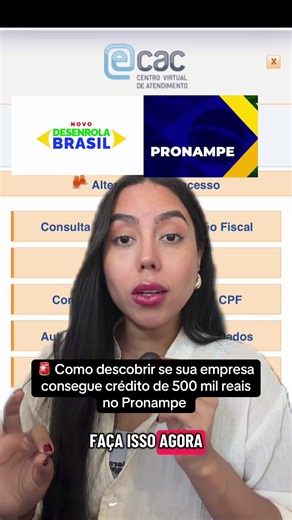 Muitas pessoas não sabem da para consultar crédito disponível no Pronampe diretamente pelo banco usando autorização do eCAC. Nesse vídeo mostro o passo a passo de como fazer isso. #empresa #credito #pronampe #direitobancario #finance