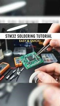 STM32 Soldering #electronics #smdsoldering #STM32#diy