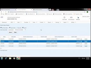 Webmax Tutorial - [MAINTAIN STOCK VALUE] How to add Opening and Closing stock value