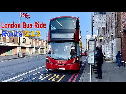 London Bus Ride 🇬🇧 Route 213 - Sutton to Kingston