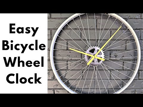 Bicycle Wheel Clock - Easy Industrial DIY Upcycle - Bike Clock - Fast & Easy Upgrade to Junk