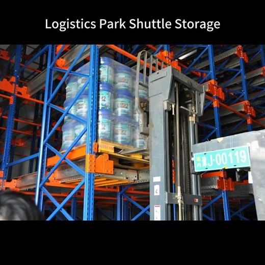 HEGERLS Shuttle Storage System in Logistics Park | High-Density Storage #warehouseautomation