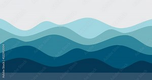 turbulent blue waves ocean wave background animation