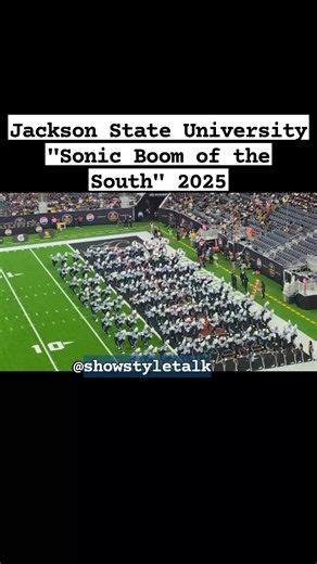 🎙️ Jackson State @sonicboom_ots making their way on the field here at the 2025 @nationalbattleofthebands ——Subscribe to Show Style Talk on YouTube-—👈📷 🔥🔥🔥Like, share, and subscribe🔥🔥🔥 #showstyletalk #hbcubands #marchingbands #theculture #botbs | Show Style Talk